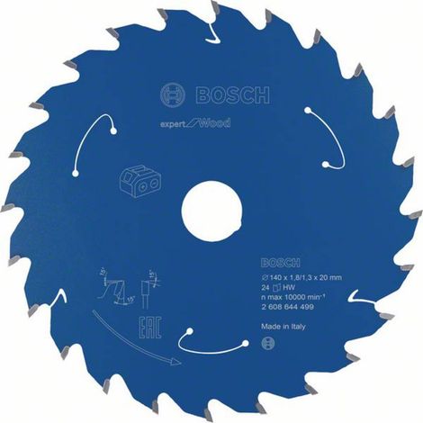 Bosch Lame de scie circulaire Expert for Wood pour scies circulaires sans fil 140 x 1,8 x 20 mm 24 - 2608644499