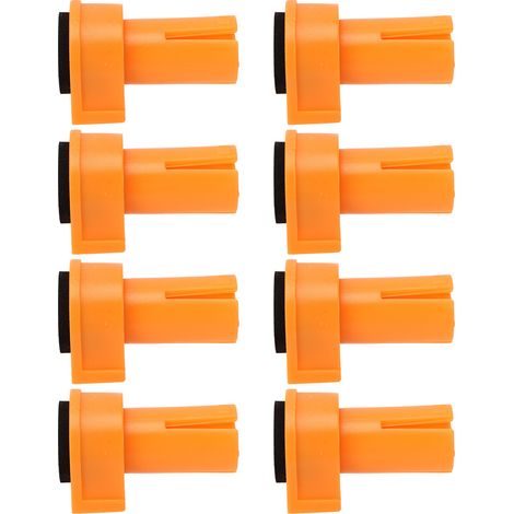 Lot de 8 butées d'établi en nylon antidérapant EVA, inserts de frein, accessoires de gabarit et de serrage pour le travail du bois, 20 mm (1/5)