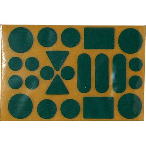 Feltrini adesivi assortiti -  verde - 20 pz.