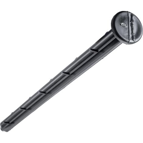 Pasador de fijación de acero resistente, 25 cm de largo, compatible con rejillas de jardín, fijación estable, ideal para pendientes. (1/5)