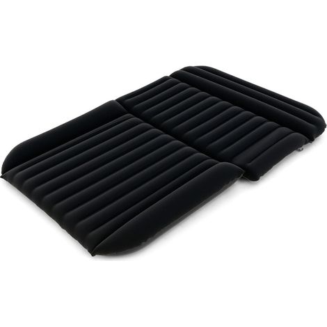 Colchón hinchable para camping SUV 190 x 130 x 15 cm cómodo y fácil de limpiar PVC negro 200012676