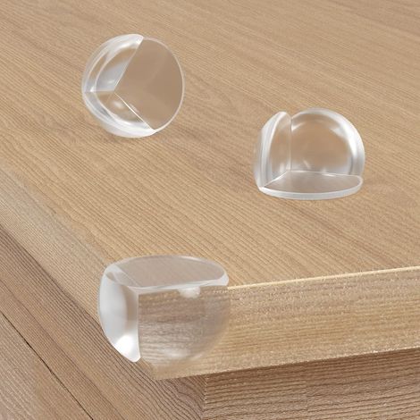 Protège-coins de sécurité pour bébé (lot de 16) — Convient aux meubles, tables basses, cheminées et tables en verre. (1/5)
