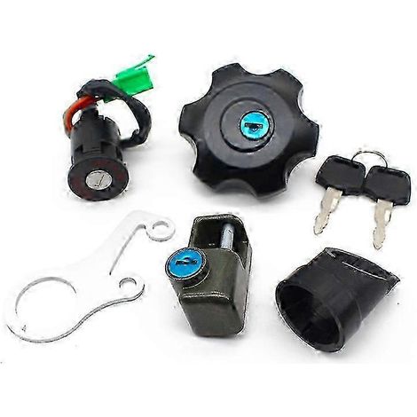 Kit de interruptor de encendido, tapa de combustible y cerradura de asiento para motocicleta Suzuki DRZ400 DR-Z400SM 37101-29812 44 (modelo 2025) (1/5)