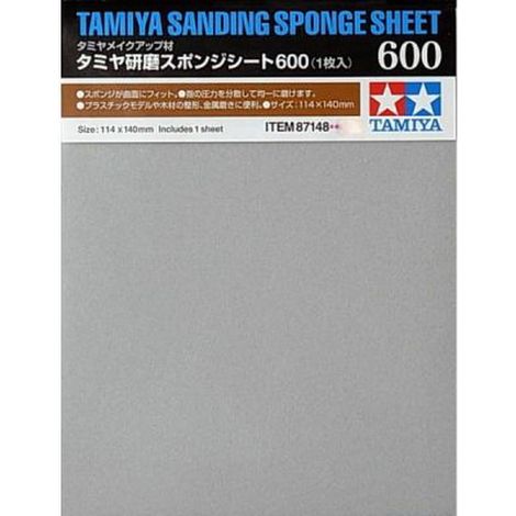 Tamiya 600 87148 - Carta abrasiva su base di spugna
