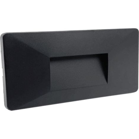 LAMPADA SEGNAPASSO LED 4W 220V IP65 NERO SWITCH 3000K-4200K-6500K SILAMP (1/5)
