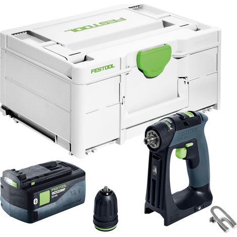 Festool CXS 18-Basic Perceuse-visseuse sans fil 18 V 40 Nm Brushless + 1x batterie 5,0 Ah + Systainer - sans chargeur