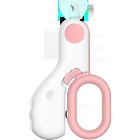Lot de 2 coupe-ongles pour chats et chiens, coupe-ongles pour animaux de compagnie, lumière LED, anti-sang, accessoires de manucure