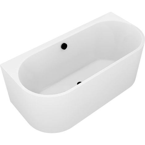 ASTRA DR MONOLITH Baignoire adossée au mur 160x75x60cm, Blanc (1/5)