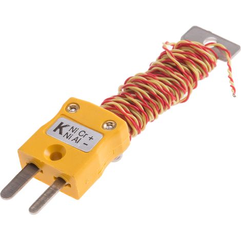 Thermocouple type K, +220°C max à Fiche mâle standard ( Prix pour 1 )