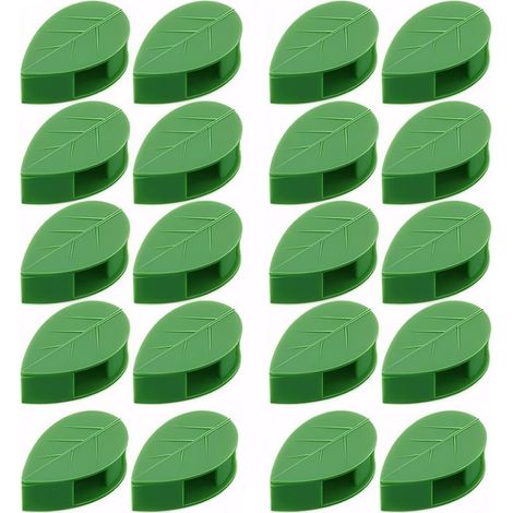 Dussdote Pflanzenstütze – Pflanzenclips – Kletterpflanzenstützen – Pflanzenclips – Geeignet für Kletterpflanzen, begrünte Wände und Gartenpflanzenstängel – 50 Stück