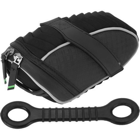 Sacoche arrière de vélo de route/VTT en fibre de polyester, organisateur de selle, équipement de cyclisme, noir (1/5)