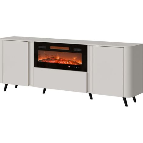 Aparador Modus I, Cachemira + Negro, 76x200cm, Número de puertas: 339cm, MDF, Aglomerado laminado, LED (1/4)