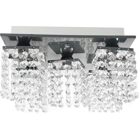 Lustre moderne G9 en cristal en forme de goutte de pluie, plafonnier encastré pour salle à manger, salle de bain, chambre, salon, 110-240 V (1/5)