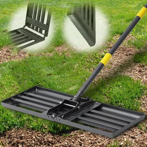 Lawn Leveling Squeegee with Long Handle for Golf, Garden, Grass Surface, Lawn, Lawn Surface Leveling (25 x 76 cm) (62 inches) (1/5)