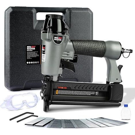 Multifunctional Pneumatic Nailer/Stapler with Carrying Case, Plastic Bottles and Allen Keys (1/5)