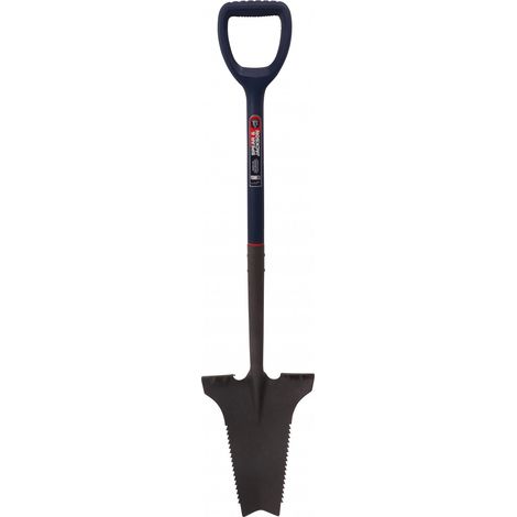 Louchet dentelé 3 dents – Tête en acier au carbone 2,5mm – Poignée ergonomique – Pour désherbage et transplantation – Spear & Jackson