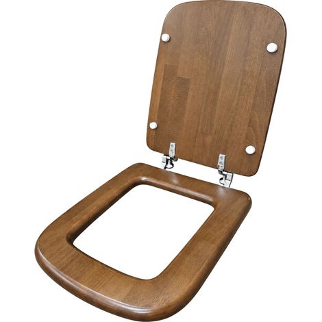 Copriwater Conca Ideal Standard compatibile legno massello noce (1/4)