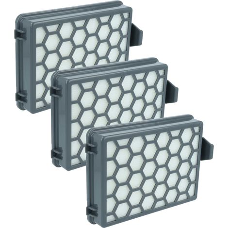 vhbw 3x filtro sostituisce Kärcher 2.863-237.0, 4054278229676 per aspirapolvere - filtro HEPA grigio / bianco