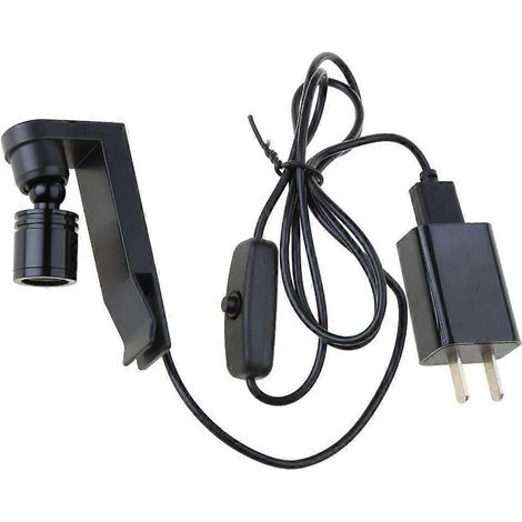 Lampe LED compacte pour aquarium, rechargeable, à pince, pour éclairage paysager