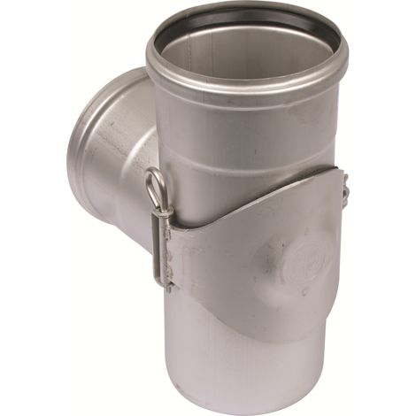 BLÜCHER EuroPipe Abzweiger 87.5 Gr. mit Revisionsöffnung hinten,1.4404,110x110mm