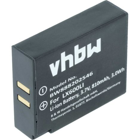 vhbw Akku kompatibel mit Eartec HUB, Hub Systems, HUB HD Mini-Base, HUB5S Wireless Headset Kopfhörer (810mAh, 3,7V, Li-Ion)