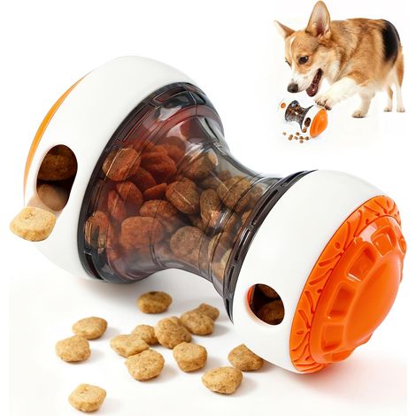 Jouet pour chien avec puzzle - Distributeur de friandises réglable avec mangeoire à balles (1/5)