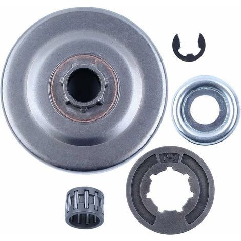 Tambour d'embrayage P7Jante de pignon pour STIHL MS170 MS180 MS250 MS251 017 018 021 02 Tronçonneuse Remplacement Pièces avec Roulement à Aiguilles Rondelle E-Clip 9512 933 2260 (1/4)