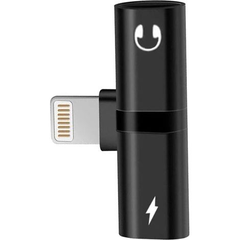 Adaptateur Lightning Lightning Splitter Alimentation audio Convertisseur d'alimentation Câble de charge Prise casque Adaptateur audio iPhone 6 7 8 X XR XS 11 12 13 Mini Pro Retoo