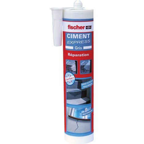 Carton de 12 cartouches Ciment Express 310ml - Ton gris - Fischer 519175 (1/3)