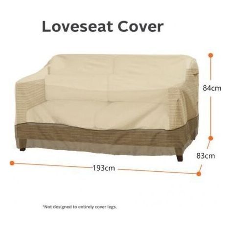 Wasserdichte, beige Gartenbankabdeckung, 193 x 83 x 84 cm, Sofabezug mit Kordelzug, geeignet für Sofas und Gartenmöbel (1/4)