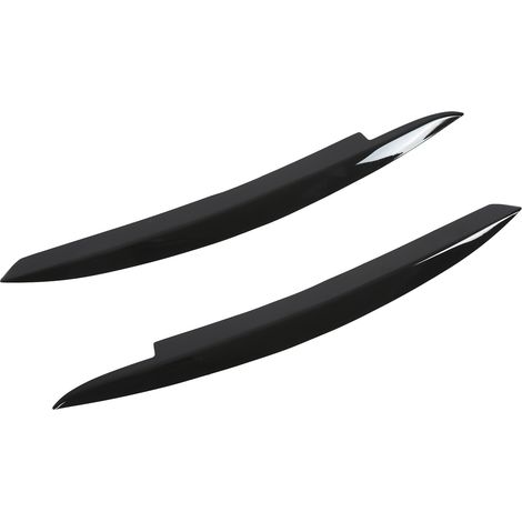 Paire de sourcils de phares pour voiture, gauche droite, noir brillant, remplacement tuning compatible Golf 6 MK6 2008-2012 (1/5)