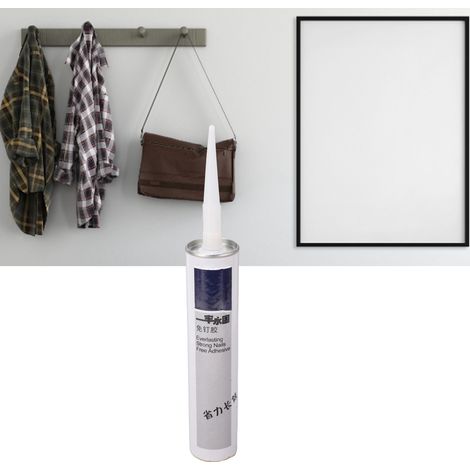 MS315 Adhésif haute résistance sans perçage ni clouage, adhésif structural, mastic, adhésif pour miroirs et carrelage, adhésif pour verre (1/5)