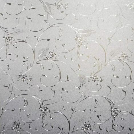 Dos láminas para ventanas para mayor privacidad,lámina opaca para ventanas,lámina electrostática para ventanas,45x100cm,adecuada para baños (1/5)