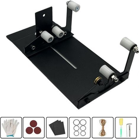 Machine de coupe de bouteilles en verre, Kit d'outils de coupe rapide et précis, en acier inoxydable et métal noir (1/5)