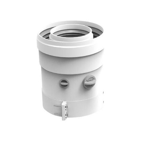 KIT ATTACCO VERTICALE PER SISTEMA COASSIALE 100/60 D. 100/60