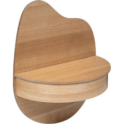 Atmosphera – Étagère murale design 49cm en MDF naturel – Vide-poche pratique – Charge maximale 1,8kg – À monter soi-même (1/4)