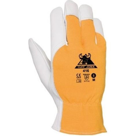 Guante piel flor cabra dorso algodon tuff talla 7 juba (1/4)