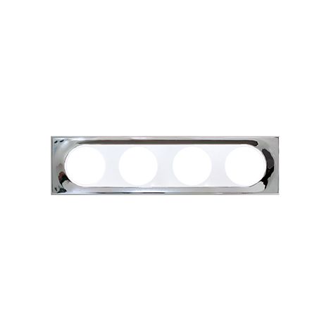 COMETE Plaque 4 postes MIRROR EUR'OHM 61479