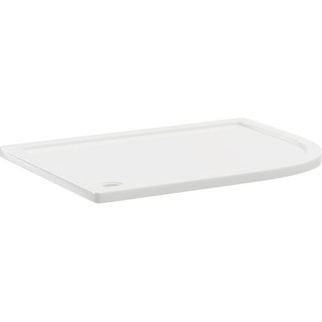 Pearlstone 1200mm x 900mm x 40mm Right Hand Offset Quadrant Shower Tray (1/4)