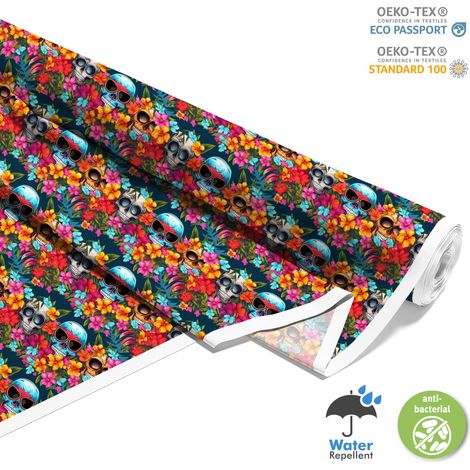 Outdoor dekostoffe oxford - Motiv der Schädel I DX4687 (1/5)