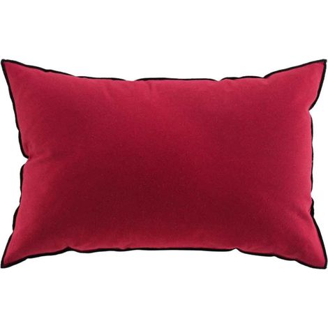 Coussin Déco "Mistraline" 40x60cm Bordeaux (1/4)