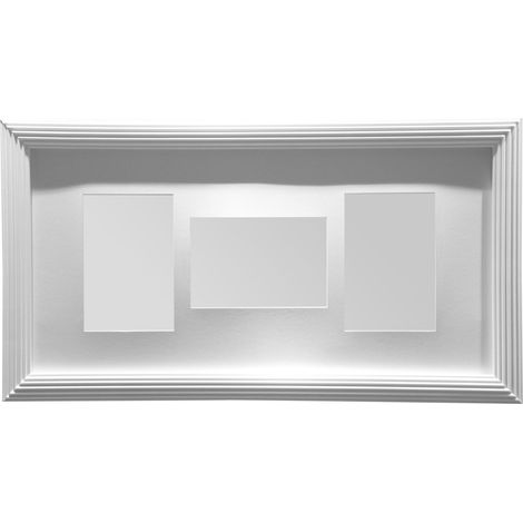 Premier Housewares White 3 Photo Multi Photo Frame (1/2)