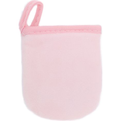 Gant applicateur de lotion autobronzante lavable en microfibre, rose, pour mousse et crème (1/5)