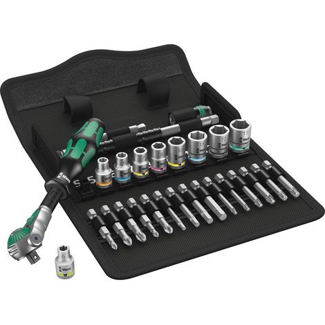 8100 SA 6 Zyklop Speed Ratchet & Socket Metric Set of 28 1/4in Drive (1/2)