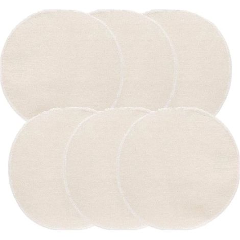 Lot de 10 nattes de cuisson à la vapeur en bambou, tissu coton pour panier vapeur, rond 28 cm, réutilisable pour raviolis, dim sum et pâtisseries (1/5)