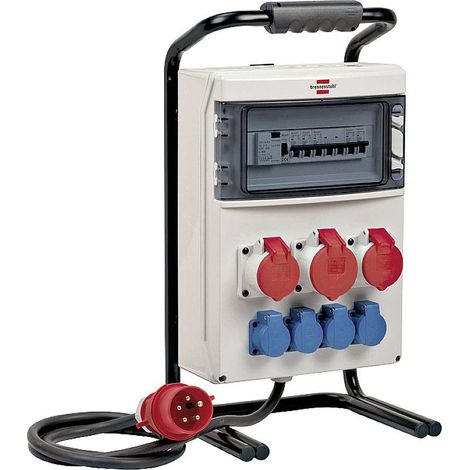 FP – Distributeur d'électricité portable IP44 2m H07RN-F 5G4,0 – 1x32A + 2x16A – Pour chantiers humides et extérieurs – Protection 30mA
