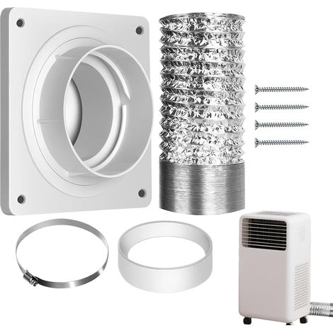 Kit de fenêtre climatisée portable – Kit de tuyau d'échappement portable pour climatiseur – Anneau d'étanchéité réglable pour conduit de refroidissement d'été pour la maison, le salon, la salle de (1/5)