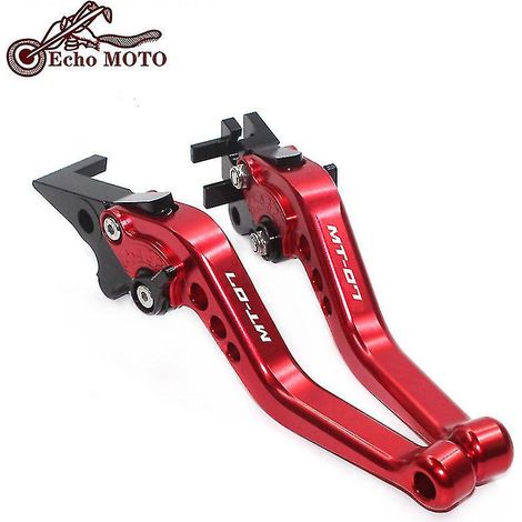 Levier de frein et d'embrayage court 2022 pour Yamaha MT-07 MT-09 2013-2021 MT-07/Tracer MT-09 SP Accessoires moto Poignées Levier MT 07 09-MT-07 Rouge (1/5)