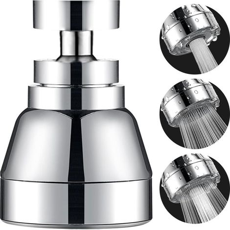 Aerator Of Hand shower For Faucet Of Kitchen, Brass Solid And Stainless steel, Aerator Rotary TO 360°, 3 Modes Of Flow Adjustable (1/5)