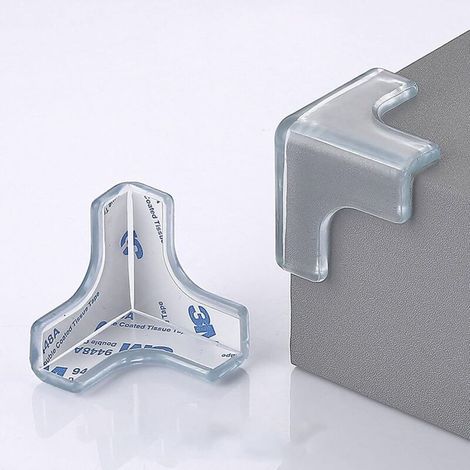 10 Pieces Table Corner Protectors, Transparent Corner Protectors, Baby Furniture Edge and Corner Protection, Strong Adhesion, Soft